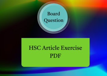 HSC Article Exercise PDF | All Board Article Exercise