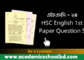HSC English 1st Paper Question Solution 2024