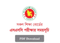 SSC Routine 2025 | ২০২৫ সালের মাধ্যমিক স্কুল সার্টিফিকেট পরীক্ষার সময়সূচি